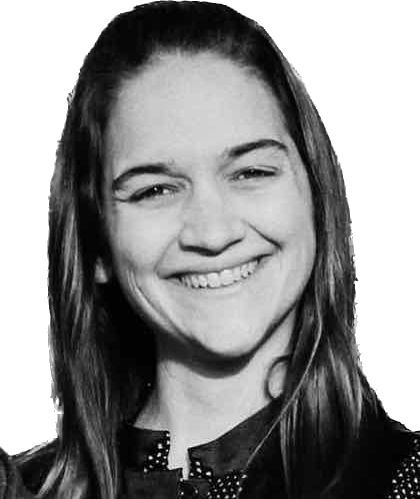 A smiling Southerner, Marissa Frayer, who now lives in Sweden.